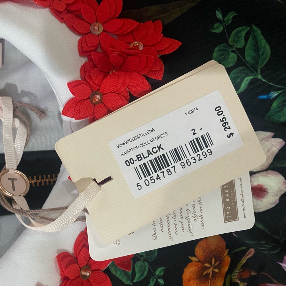 TED BAKER HAMPTON COLLAR DRESS NEW WITH TAGS - Picture 3 of 3